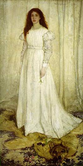 Symphony in White No. 1 James ca. 1862	by McNeill Whistler 1834-1903  Location TBD